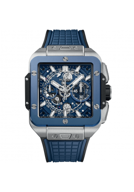 Hublot Square Bang Unico Titanium Blue Ceramic 42 mm 821.NL.5170.RX