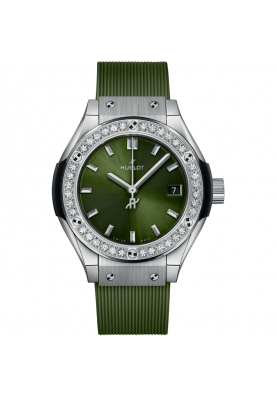 Hublot Classic Fusion Titanium Green Diamonds 29 mm 591.NX.8970.RX.1204