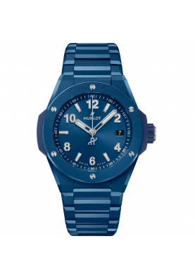 Hublot Big Bang Integrated Time Only Blue Ceramic 38 mm 457.EX.7170.EX