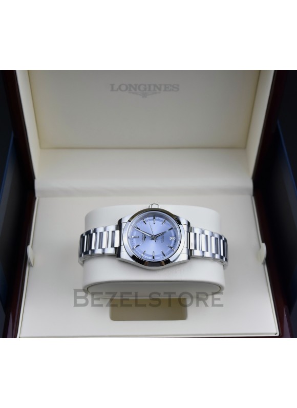Longines Conquest Ladies Watch Blue 34 mm L3.430.4.92.6