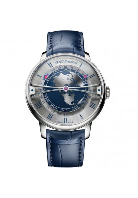 Arnold & Son Globetrotter Steel 42 mm 1WTBS.K01A.C0263S