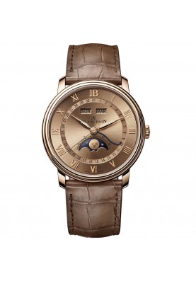 Blancpain Villeret Quantieme Complet Phases de Lune 40.2 mm 6654N 3646 55B