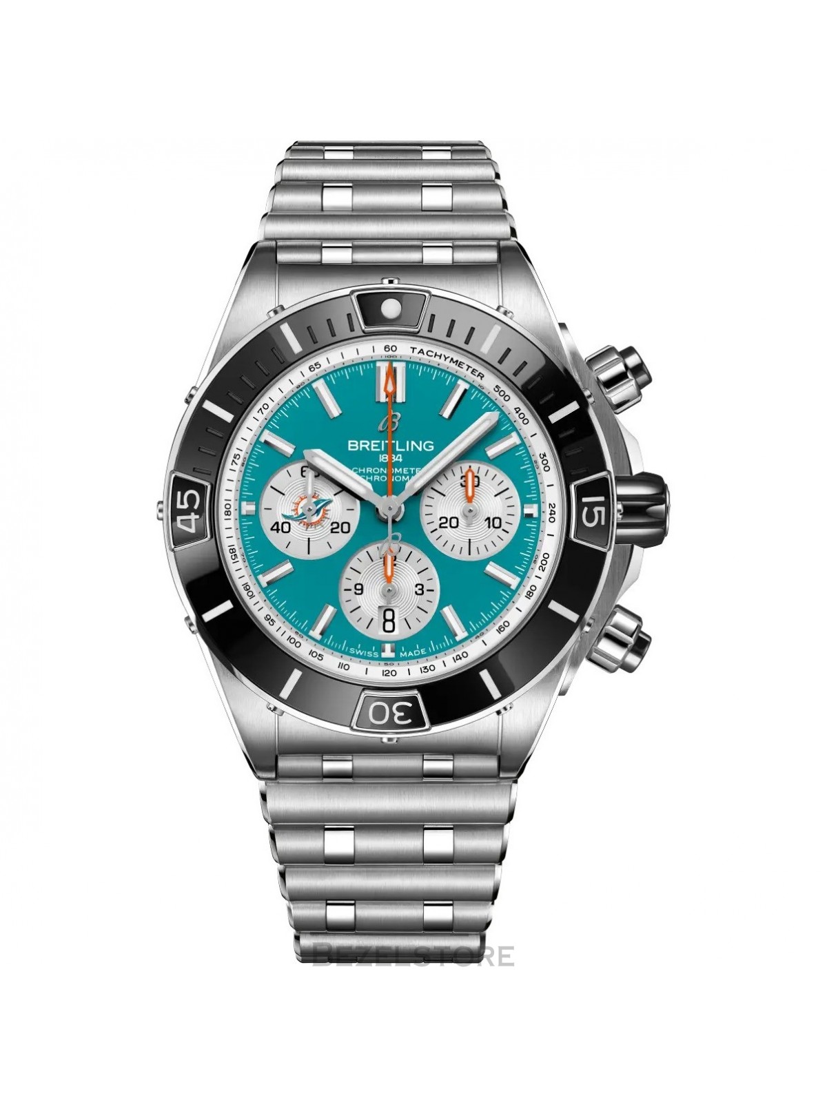 Breitling Super Chronomat B01 Chronograph NFL Miami Dolphins 44 mm AB01361C1L2A1