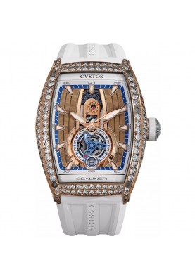 Cvstos Sealiner PS Thirty6 5N Red Gold 2 Row Diamonds/Tit Comp 36 mm C00103.3625002