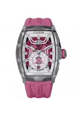 Cvstos Jetliner Thirty6 PS Steel Pink/White Dial/Pink MVT 36 mm A00103.3600004