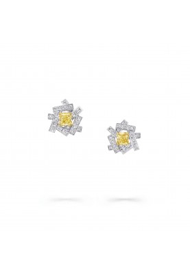 Серьги Graff Threads Yellow and White Diamond Stud Earrings RGE1649