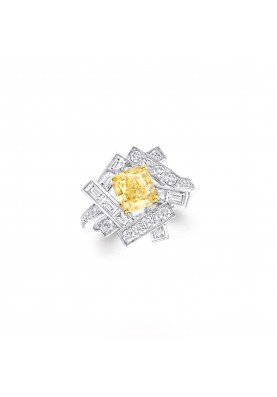 Кольцо Graff Threads Yellow and White Diamond Ring RGR827