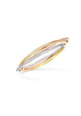 Браслет Graff Triple Spiral Pave Diamond Bangle RGB493