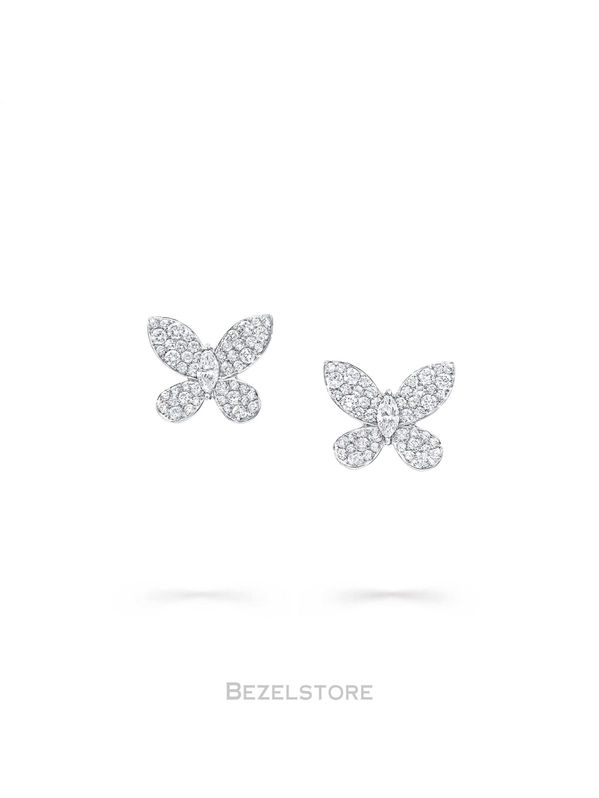 Серьги Graff Pave Butterfly Diamond Small Stud Earrings RGE1152