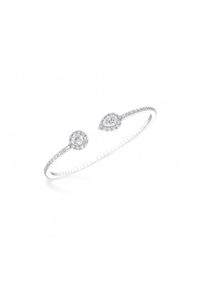 Браслет Graff Icon Round and Pear Shape Open Diamond Bangle RGB504
