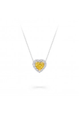 Подвеска Graff Icon Heart Shape Yellow and White Diamond Pendant RGP845