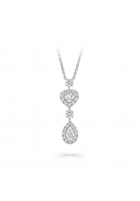 Колье Graff Icon Heart and Pear Shape Diamond Drop Necklace RGP767