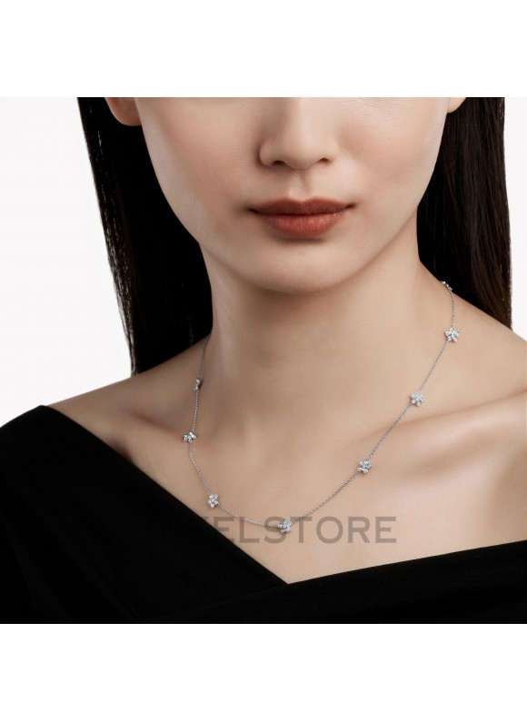 Колье Graff Wild Flower Petite Pave Diamond Necklace RGN834