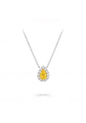 Подвеска Graff Icon Pear Shape Yellow and White Diamond Pendant RGP845