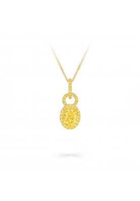 Подвеска Graff Icon 8 Oval Yellow Diamond Pendant RGP864