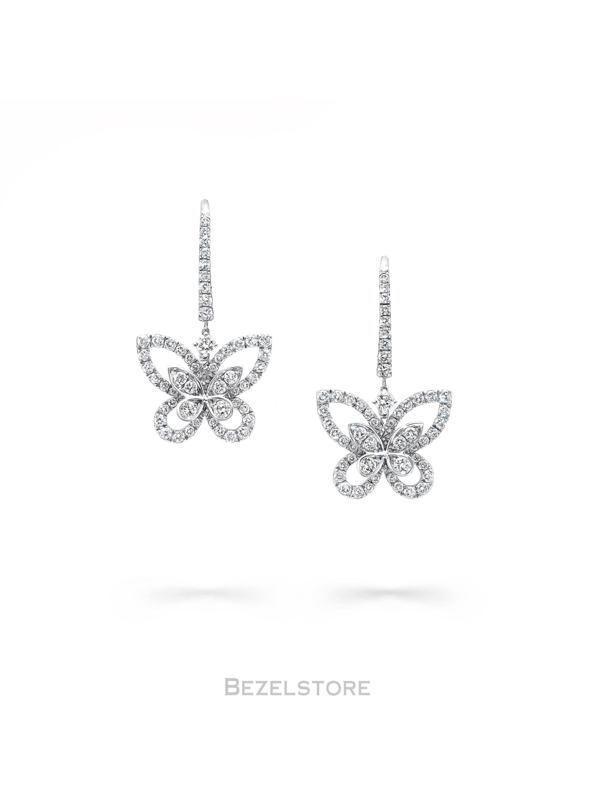 Серьги Graff Butterfly Silhouette Diamond Drop Earrings RGE1617