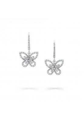 Серьги Graff Butterfly Silhouette Diamond Drop Earrings RGE1617