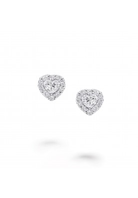Серьги Graff Icon Heart Shape Diamond Stud Earrings RGE1349
