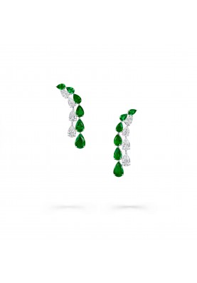 Серьги Graff Classic Pear Shape Emerald and Diamond Earrings RGE1130