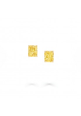 Серьги Graff Classic Yellow Radiant Cut Diamond Stud Earrings YRAST01