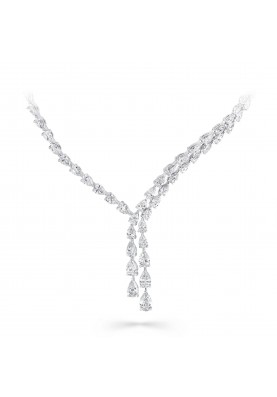 Колье Graff Classic Pear Shape Diamond Cross-over Necklace RGN591
