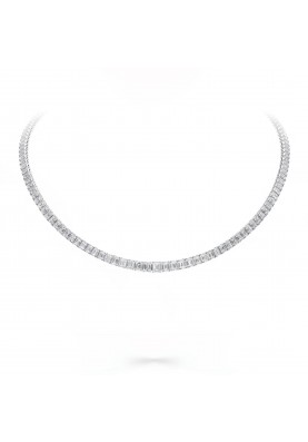 Колье Graff Classic White Emerald Diamond Graduated Line Necklace RGN900