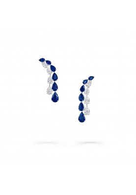 Серьги Graff Classic Pear Shape Sapphire and Diamond Earrings RGE1132