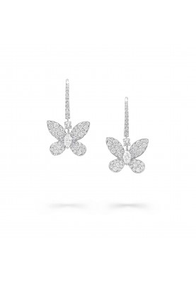 Серьги Graff Pave Butterfly Diamond Drop Earrings RGE642