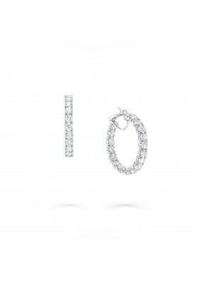 Серьги Graff Classic Round Diamond Hoop Earrings RGE400