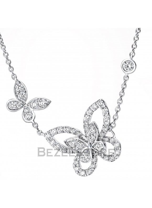 Подвеска Graff Double Butterfly Silhouette Diamond Pendant RGP745