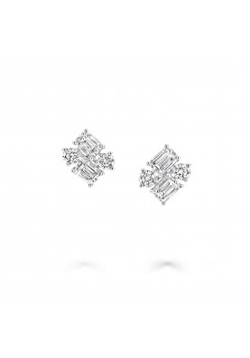 Серьги Graff Classic Emerald Cut and Round Diamond Earrings RGE1832