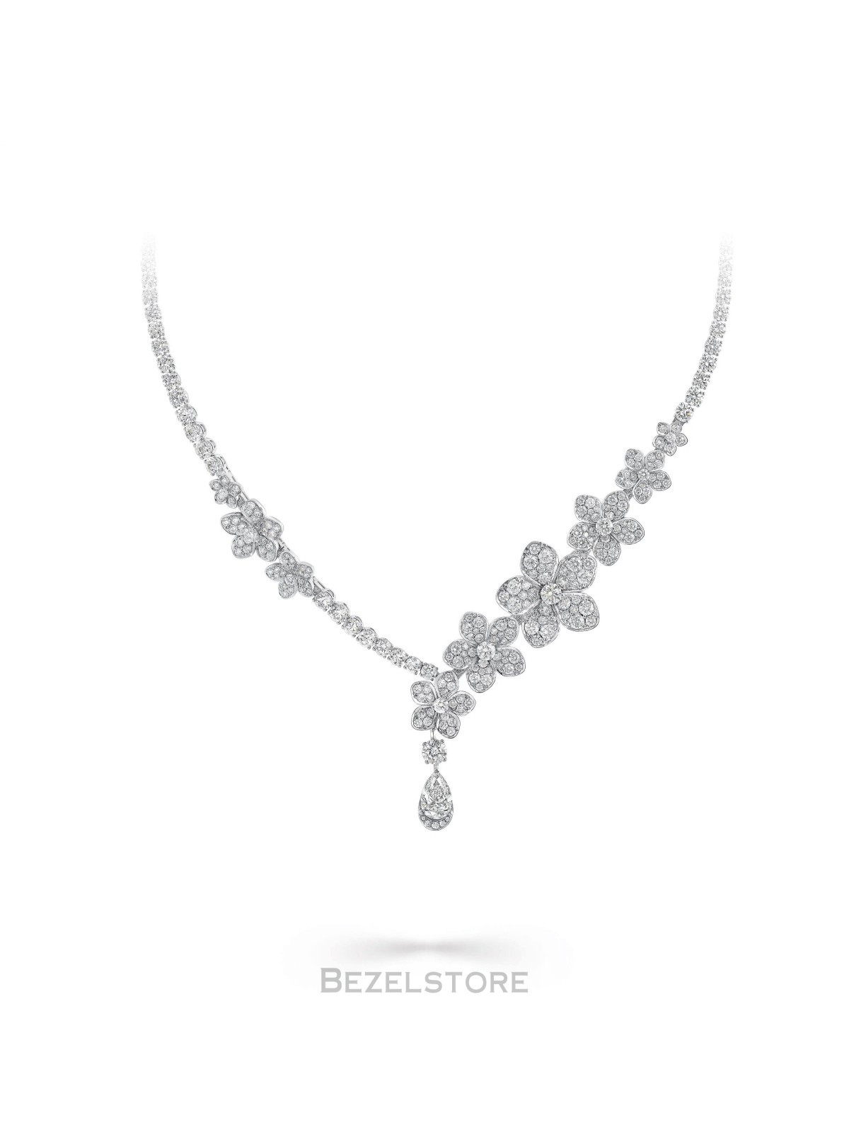 Колье Graff Wild Flower Diamond Drop Necklace RGN760