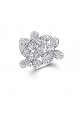 Кольцо Graff Triple Pave Butterfly Diamond Ring RGR300