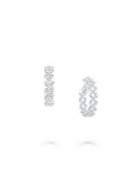 Серьги Graff Classic Butterfly Diamond Hoop Earrings RGE1983
