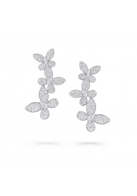 Серьги Graff Triple Pave Butterfly Diamond Drop Earrings RGE836
