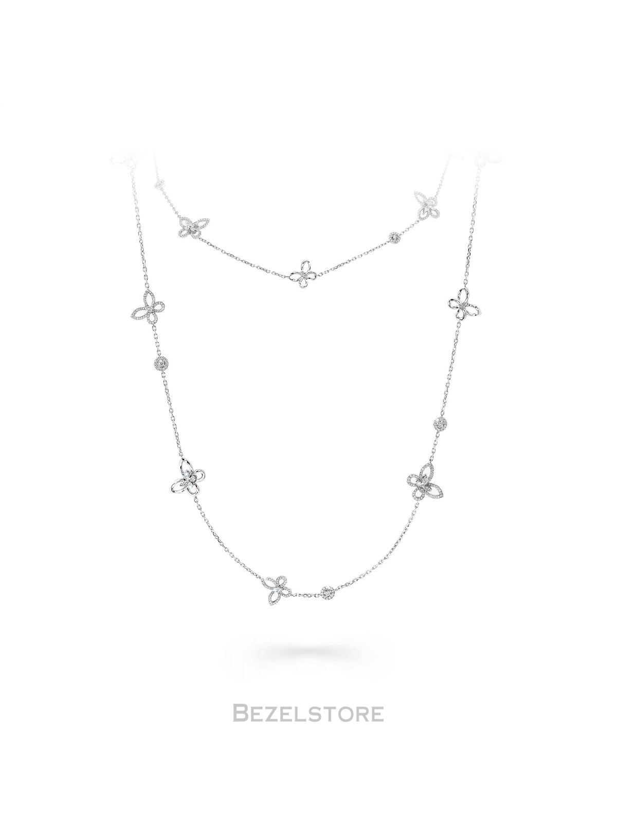 Колье Graff Butterfly Silhouette Diamond Long Necklace RGP749
