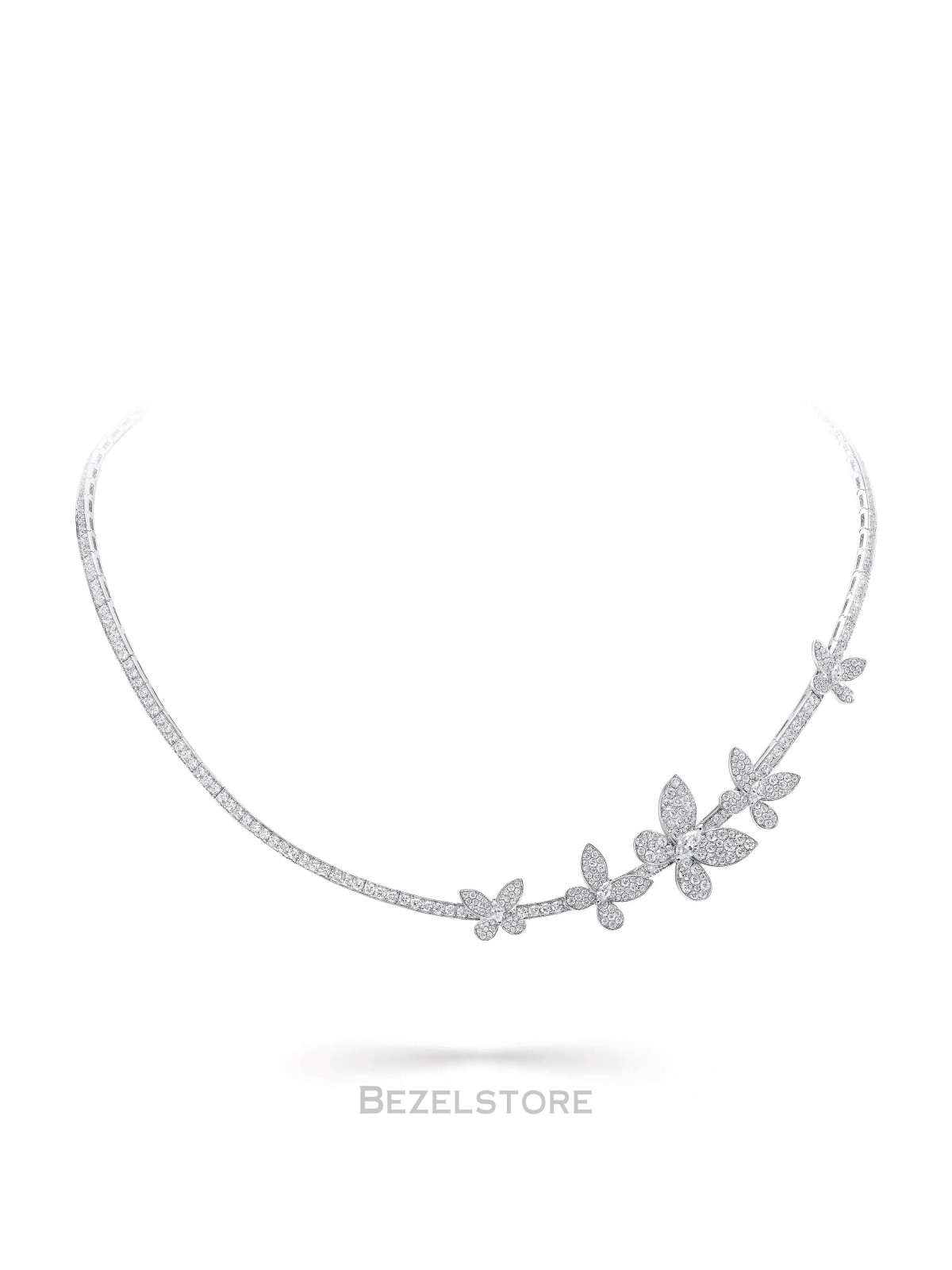 Колье Graff Pave Butterfly Abstract Diamond Necklace RGN891