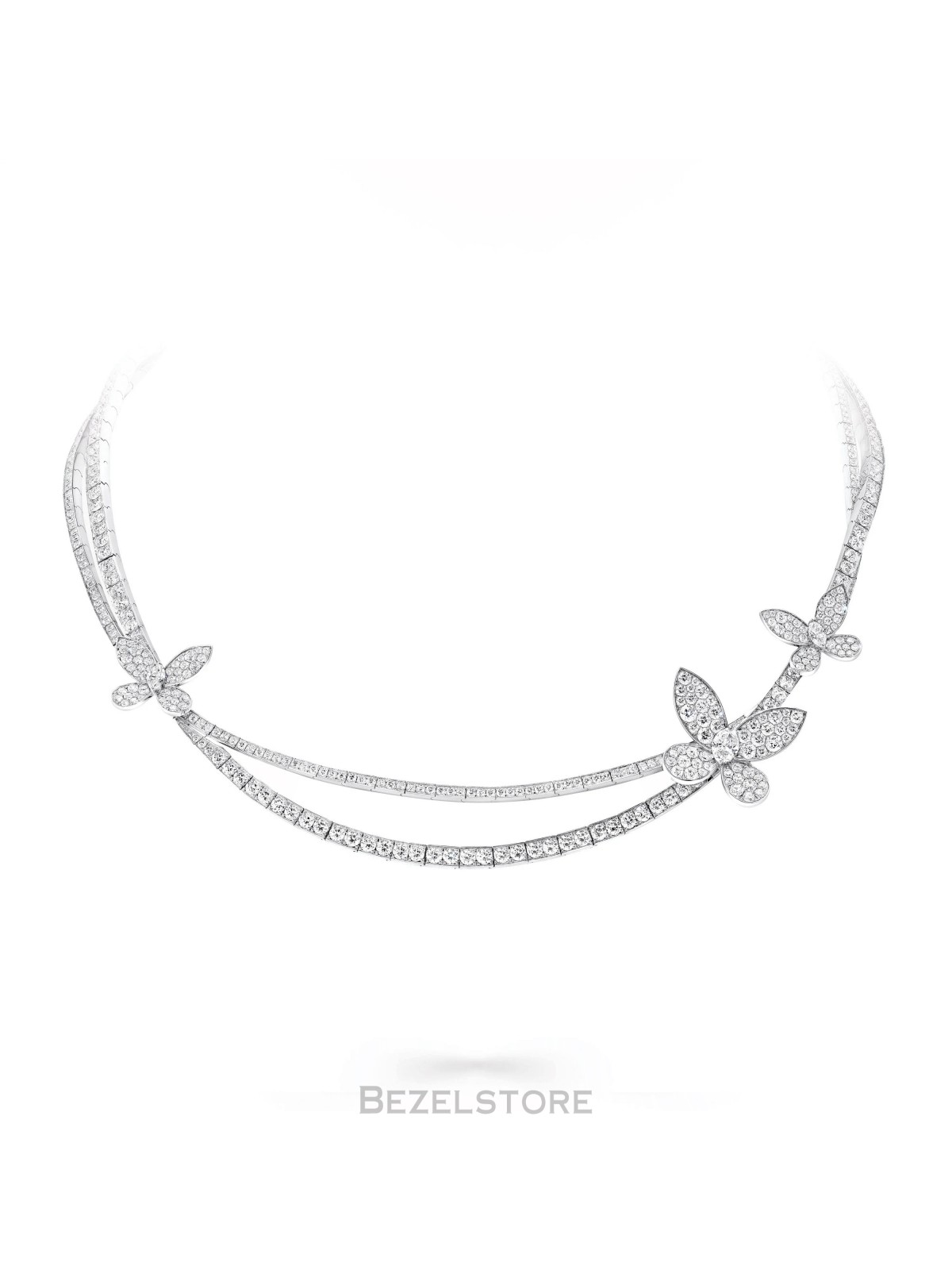Колье Graff Pave Butterfly Diamond Necklace RGN764