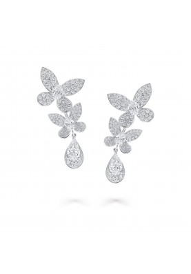 Серьги Graff Pave Butterfly Diamond Earrings RGE1917