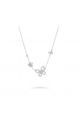 Подвеска Graff Butterfly Silhouette & Flower Diamond Pendant RGP906