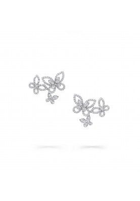 Серьги Graff Triple Butterfly Silhouette Diamond Earrings RGE1610