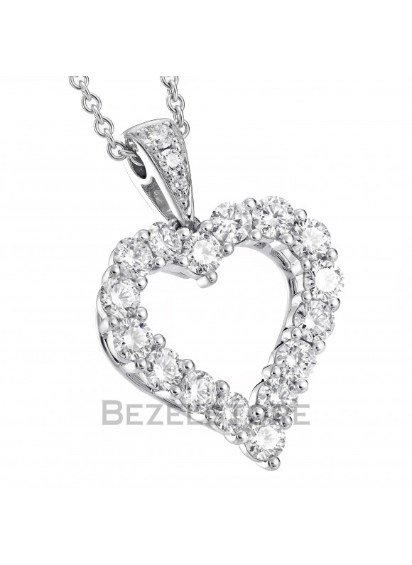 Подвеска Graff Classic Diamond Heart Silhouette Pendant RGP048