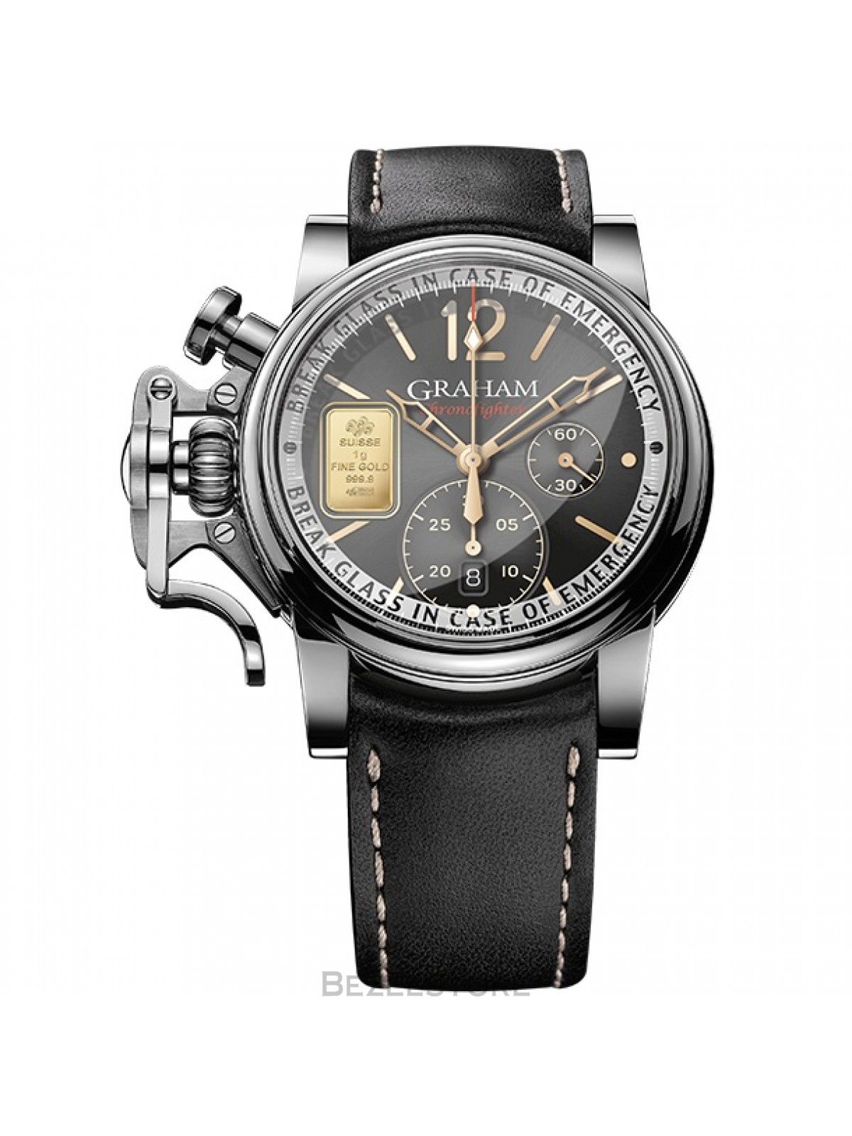 Graham Chronofighter Emegrency Gold 44 mm 2CVAS.A03A.129B