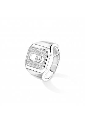 Кольцо Messika Move Joaillerie Pave Signet Ring 13654-WG