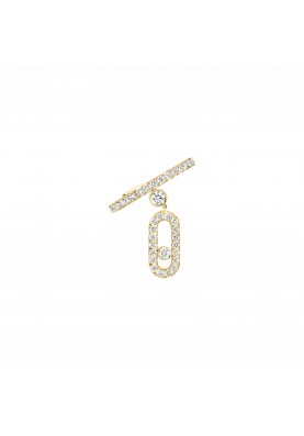 Серьга Messika Move Uno Single Clip Pave Drop Pendant 11162-YG