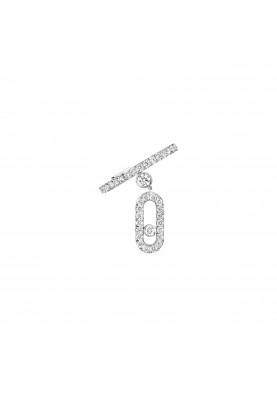 Серьга Messika Move Uno Single Clip Pave Drop Pendant 11162-WG