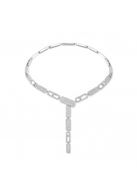 Колье Messika Imperial Move LM Pave Tie Necklace 14151-WG