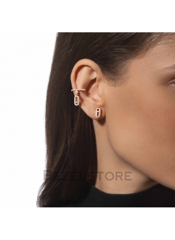 Серьги Messika Gold Move Uno Stud Earrings 12305-PG