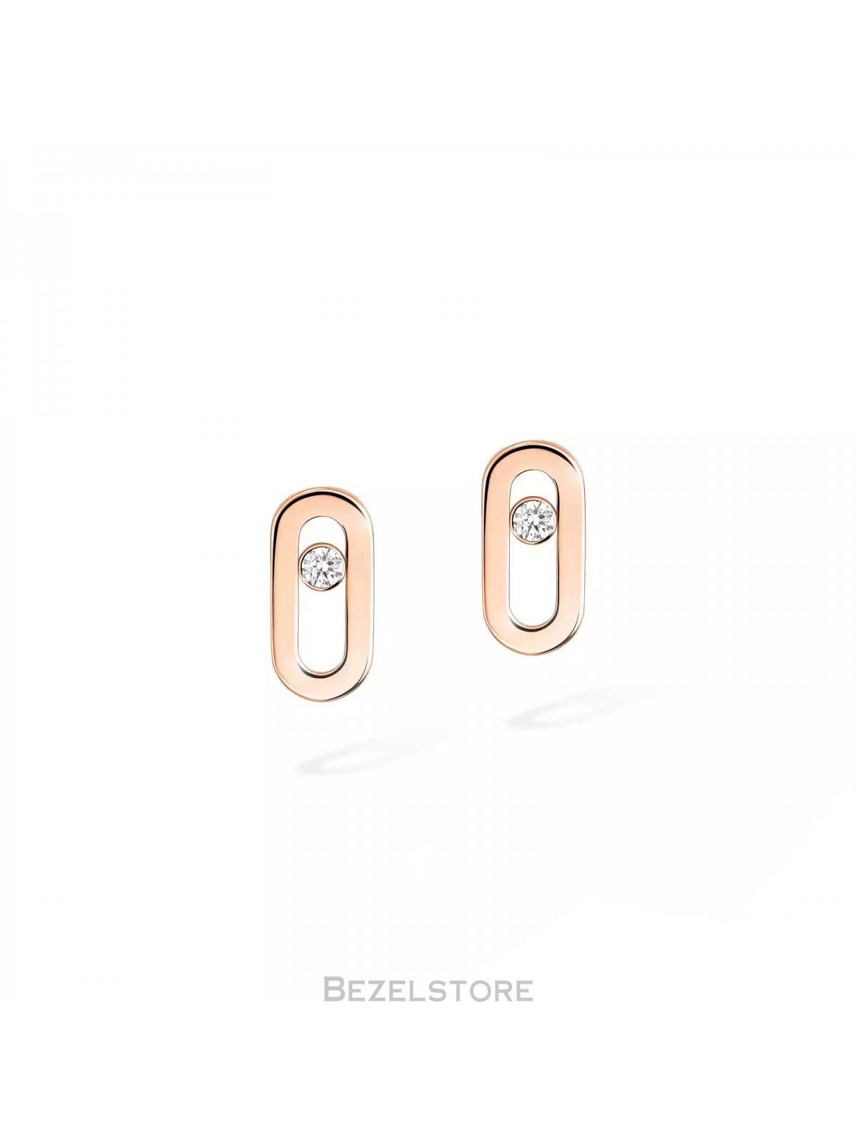 Серьги Messika Gold Move Uno Stud Earrings 12305-PG