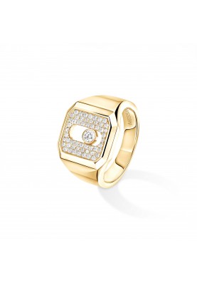 Кольцо Messika Move Joaillerie Pave Signet Ring 13654-YG